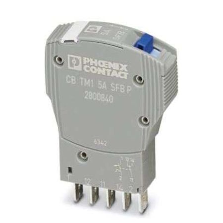 Phoenix Contact Thermomagnetic Device Circuit Breaker CB Thermal Circuit Breaker - 1-Pole, Snap-On, 5A Current Rating, 1