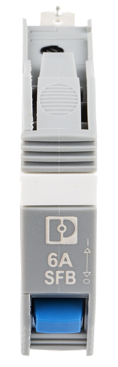 2800841 Phoenix Contact TRABTECH TRABTECH Thermal Circuit Breaker - 1-Pole, Base, 6A Current Rating, 277V ac, 50 V dc