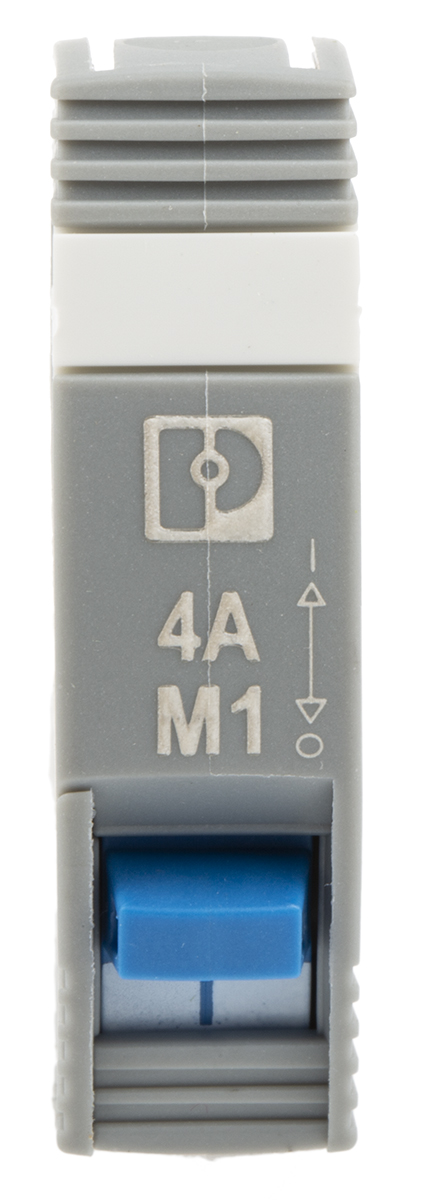 Phoenix Contact TRABTECH TRABTECH Thermal Circuit Breaker - 1-Pole, Base, 4A Current Rating, 277V ac, 50 V dc