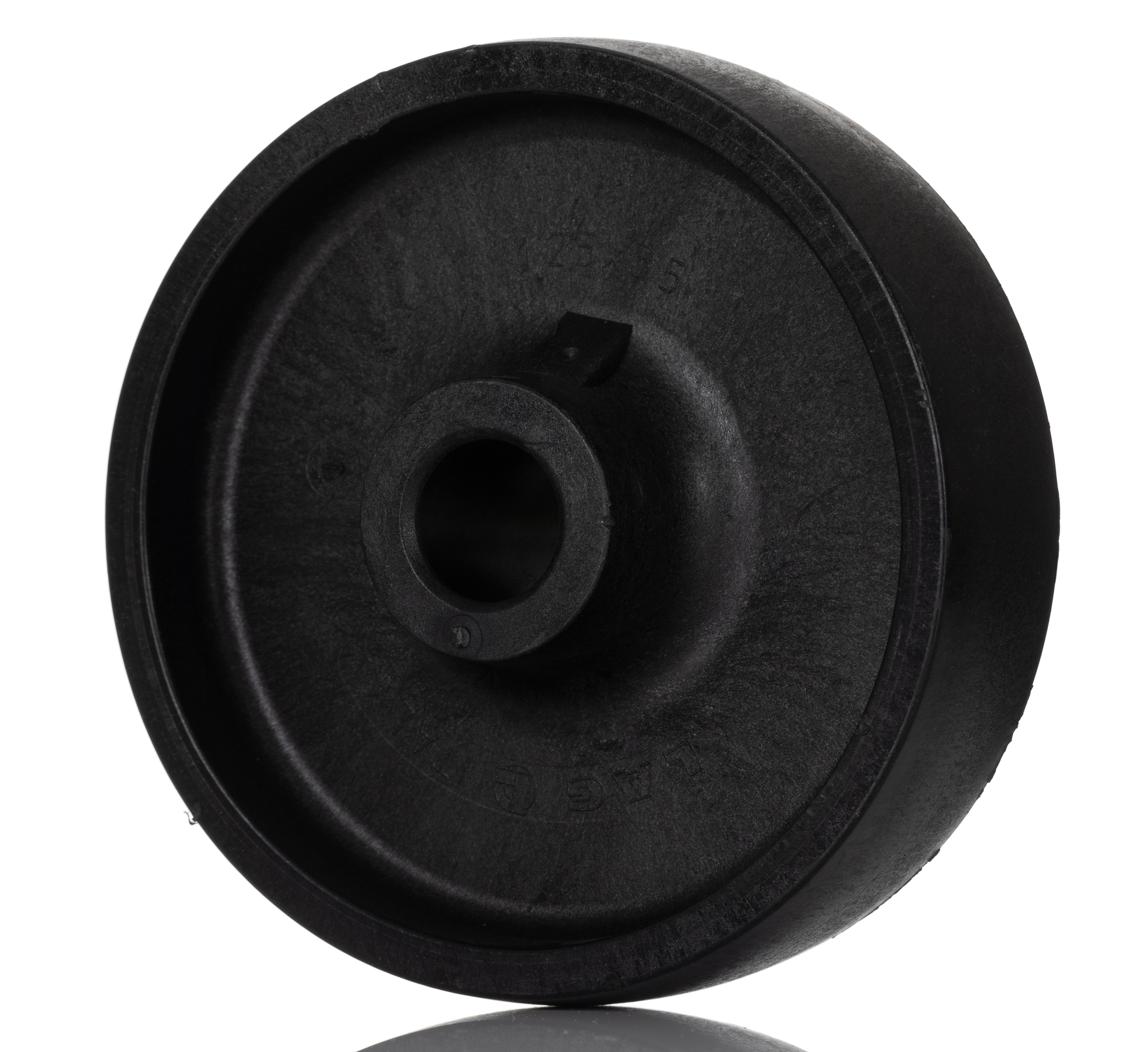 LAG Black Thermoplastic Trolley Wheel, 250 kg