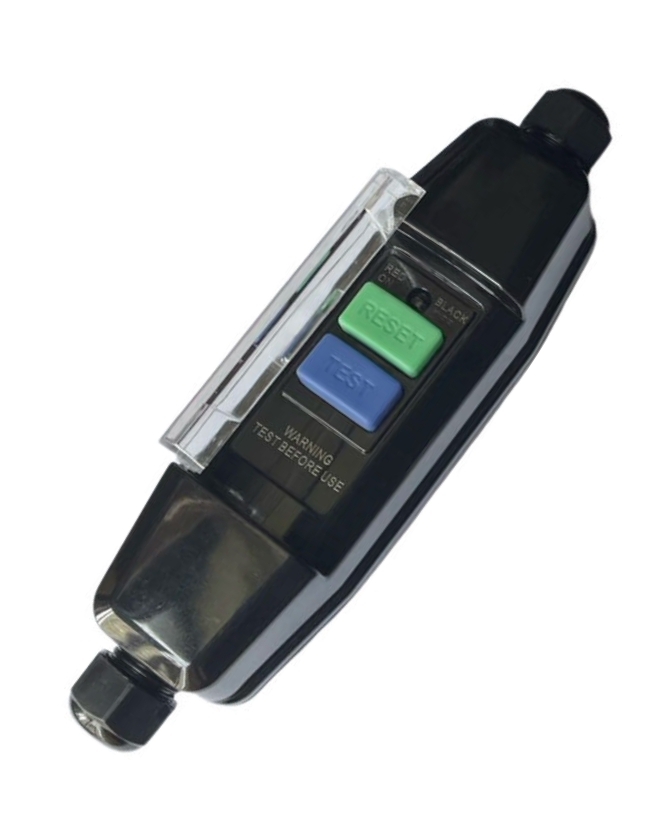 RS PRO Inline Mains RCD Connector In-Line RCD Adapter, 16A 2 Pole,240V ac