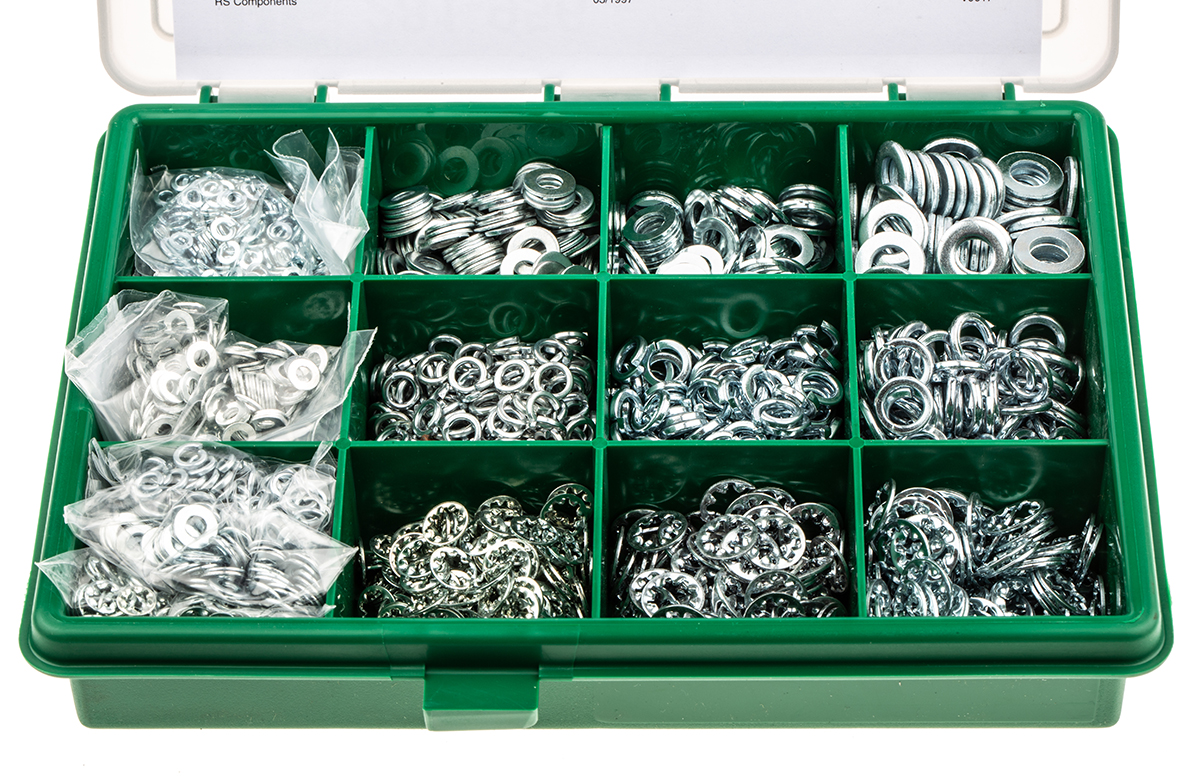 281-956 RS PRO 2700 piece Steel Washer Kit
