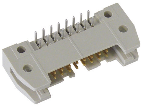 HARTING SEK 18 Series Right Angle Through Hole PCB Header, 6 Contact(s), 2.54 mm Pitch, 2 Row, Shrouded