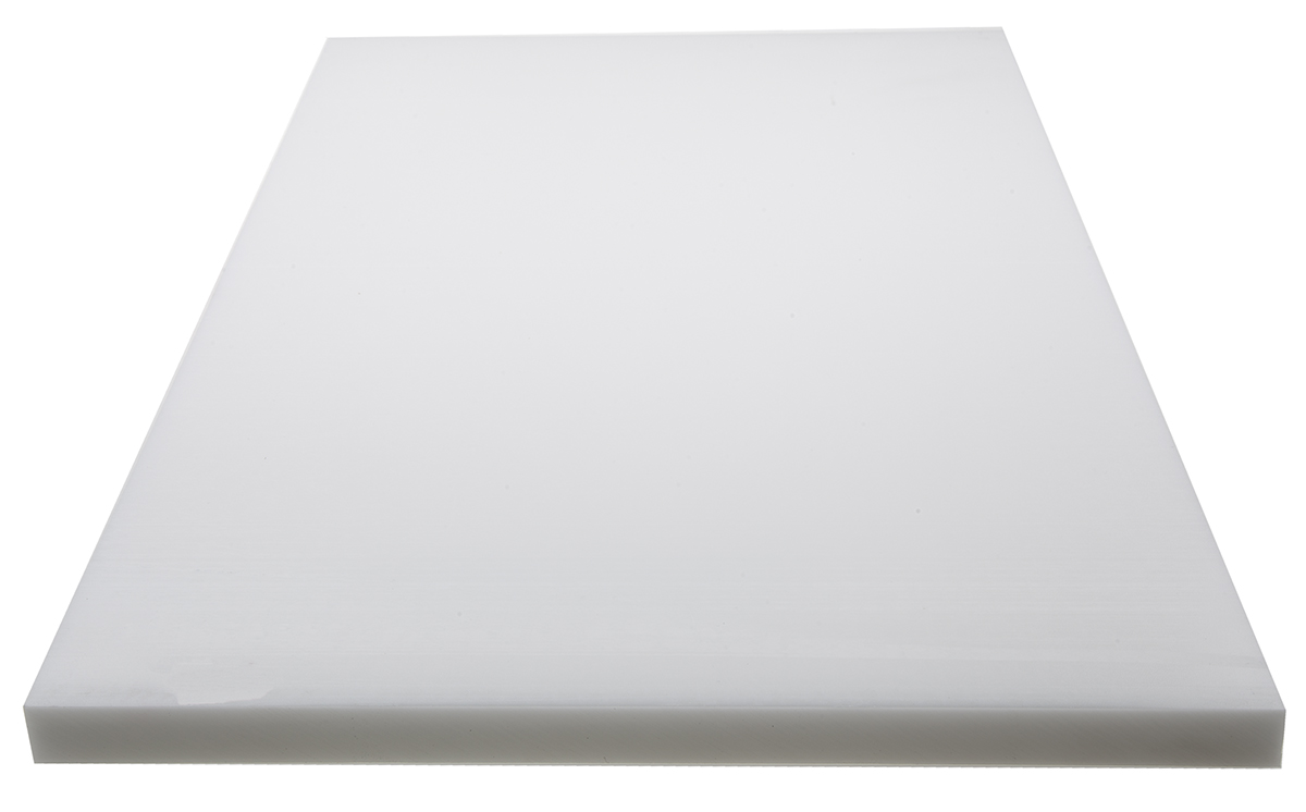 282-2228 RS PRO White Polyoxymethylene Plastic Sheet, 500 mm x 300mm x 16 mm