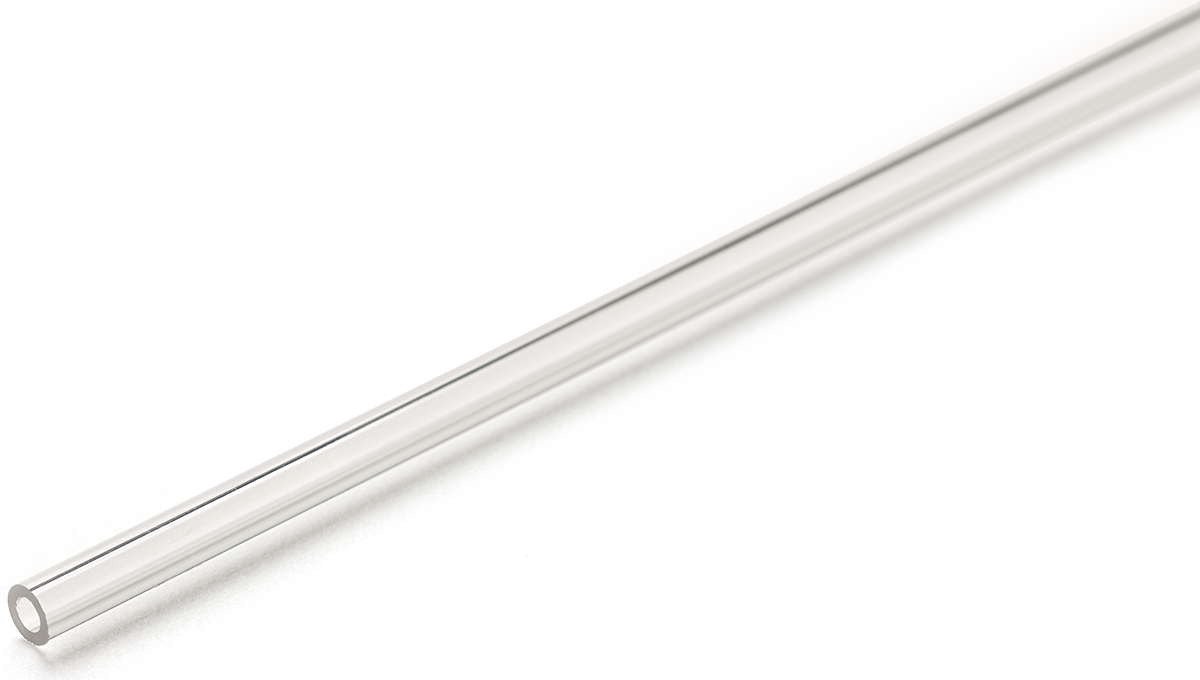RS PRO Clear Acrylic Round Acrylic Tube, 1000 mm x 6 mm OD x 4 mm ID
