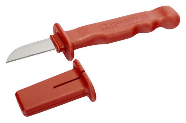 Bahco Cable Knife VDE/1000V Approved, 180 mm Overall, 55.5 mm Blade