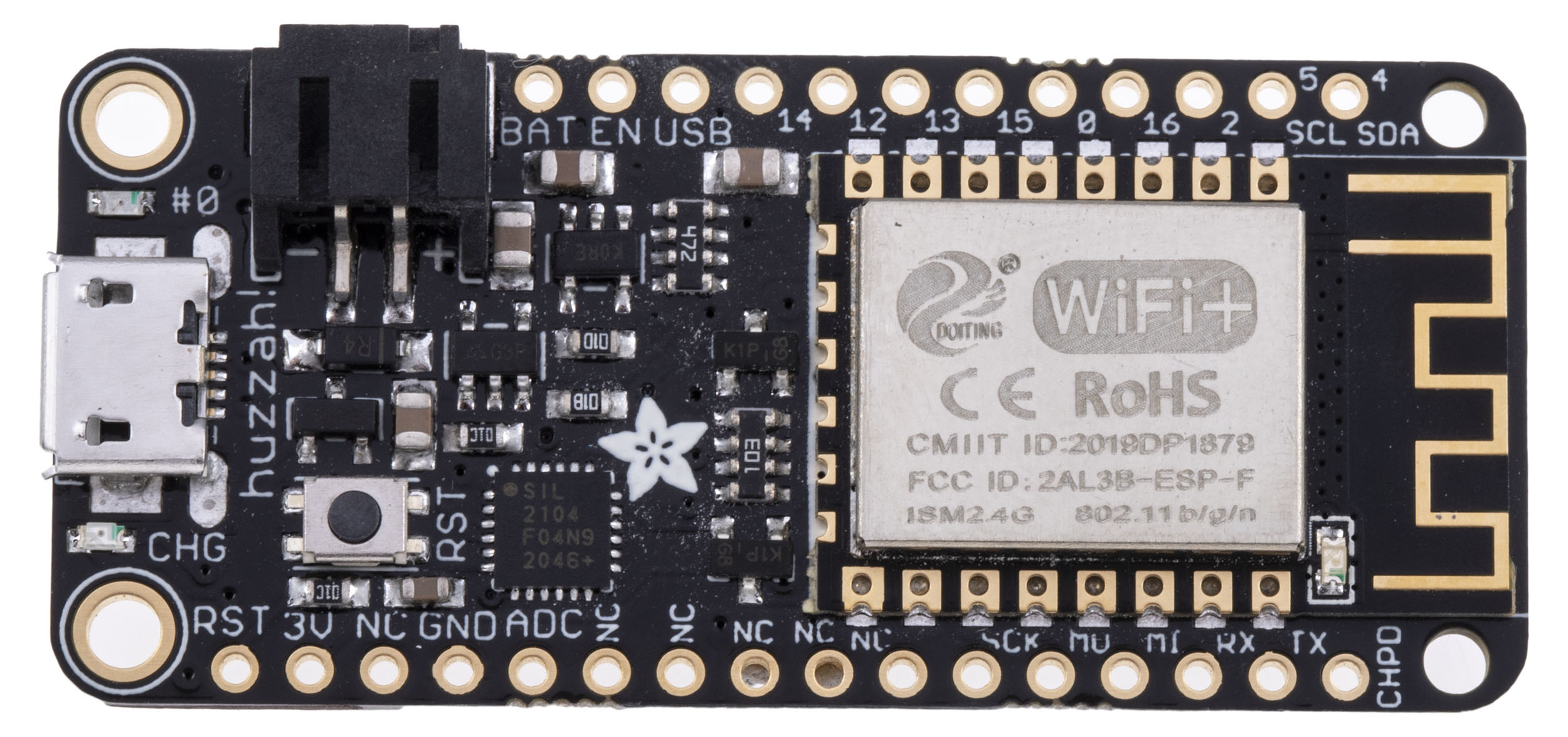 2821 ADAFRUIT INDUSTRIES Feather HUZZAH WiFi Development Board