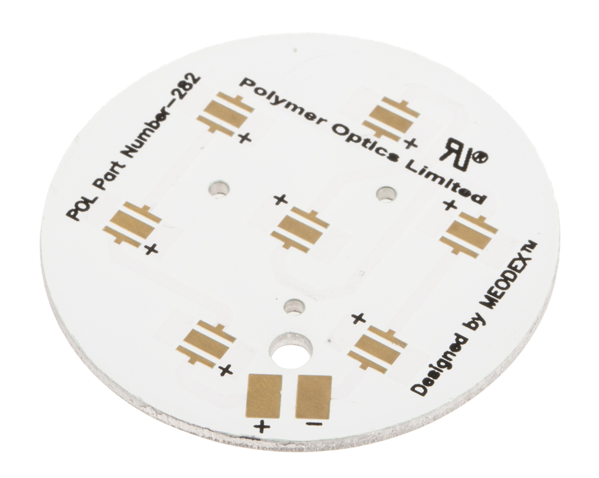 Polymer Optics 282 LED Prototyping Board for Cree XP-C, XP-E & XP-G Series LEDs, SSC Z5 Series LEDs