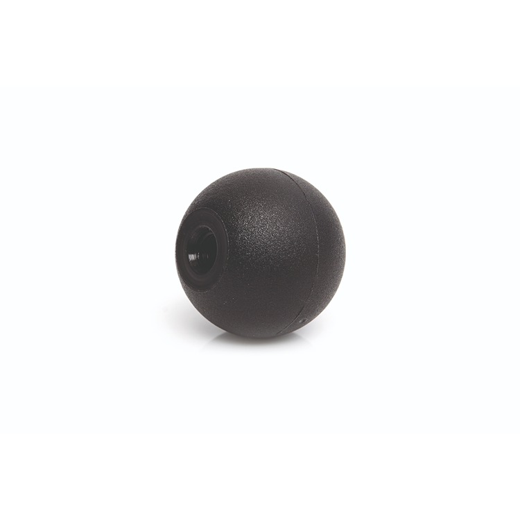 RS PRO Black Thermoplastic Ball Clamping Knob, M6, Threaded
