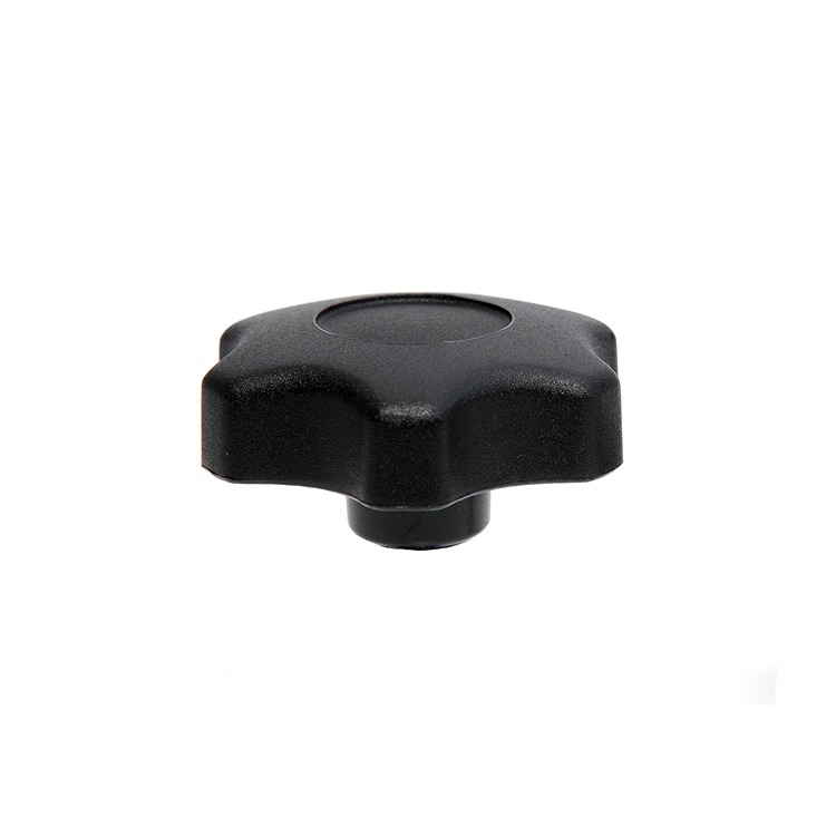 RS PRO Black Thermoplastic Multiple Lobes Clamping Knob, M8, Threaded