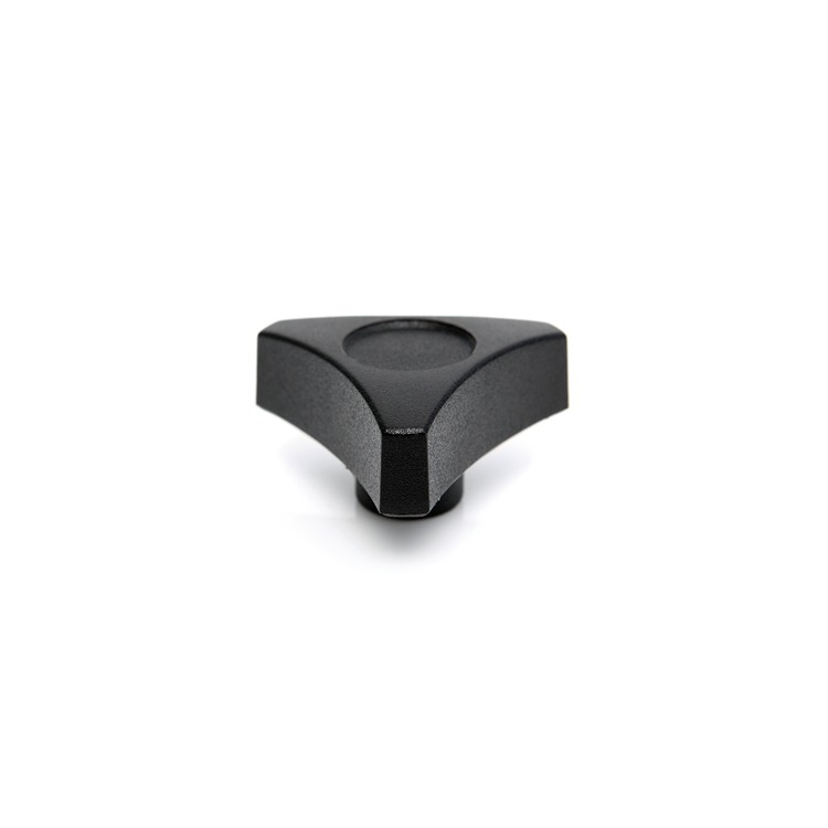 RS PRO Black Thermoplastic Star Clamping Knob, M6, Threaded