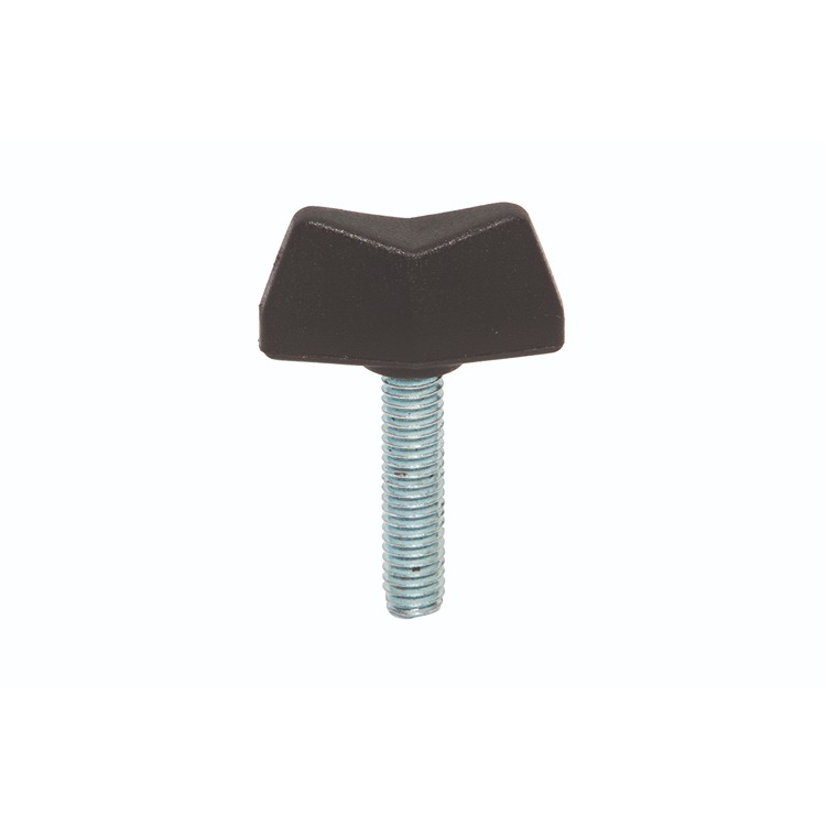 RS PRO Black Thermoplastic Wing Clamping Knob, M5 x 15, Threaded