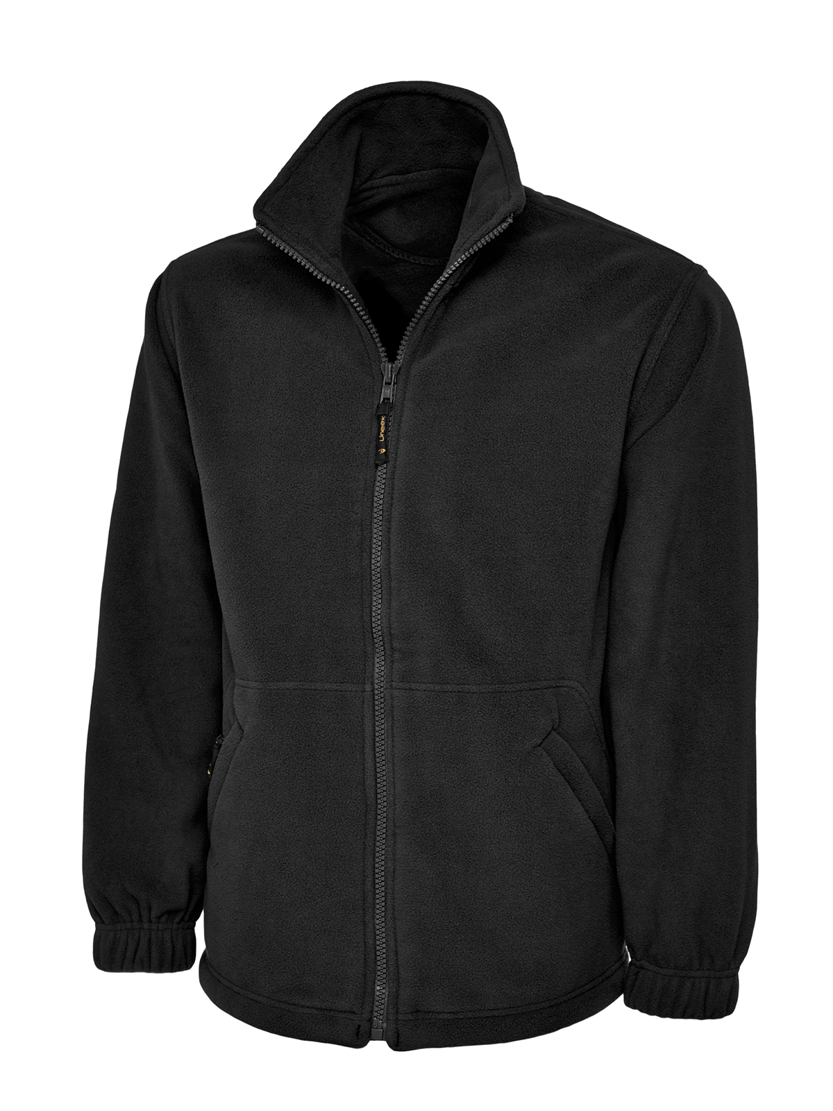 RS PRO Black 100% Polyester Unisex Zip Jacket XL