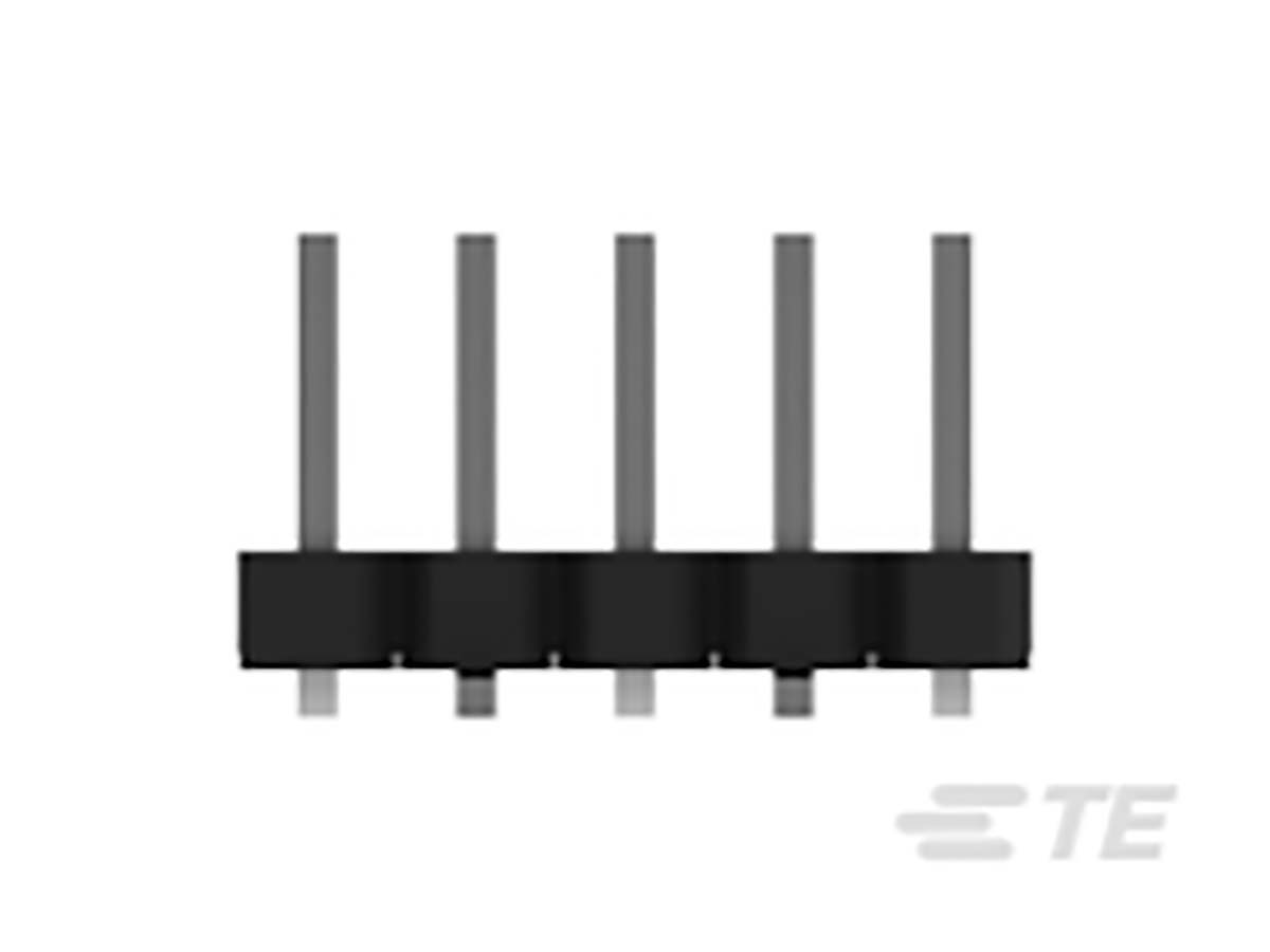TE Connectivity AMPMODU Series Straight Surface Pin Header, 6 Contact(s), 2 mm Pitch, 1 Row, Unshrouded