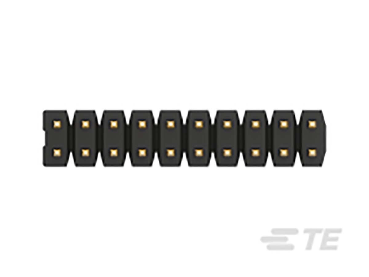 TE Connectivity AMPMODU Series Straight Through Hole Pin Header, 12 Contact(s), 2 mm Pitch, 2 Row, Unshrouded