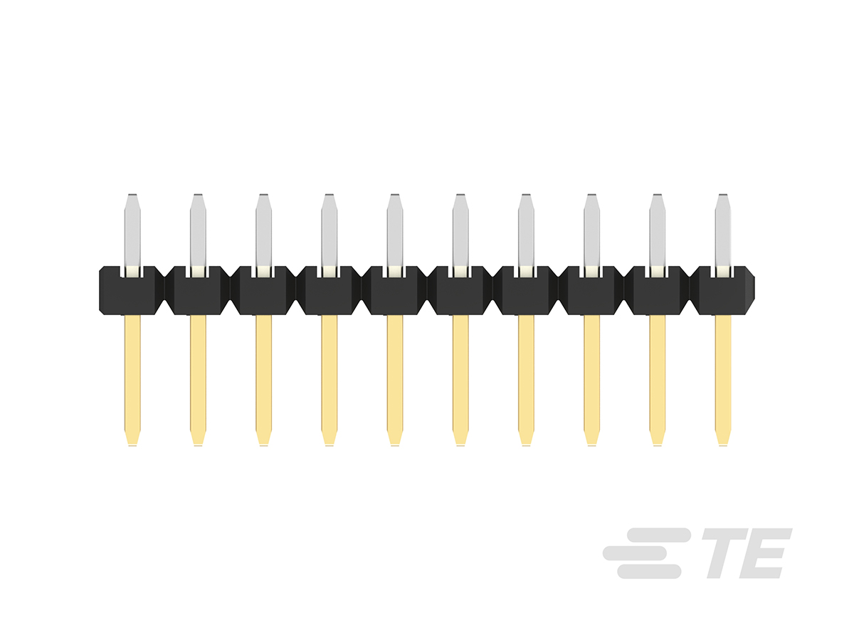 2842128-5 TE Connectivity AMPMODU Series Straight Through Hole Pin Header, 10 Contact(s), 2 mm Pitch, 2 Row, Unshrouded