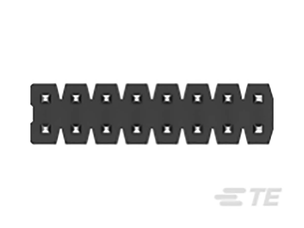 TE Connectivity AMPMODU Series Straight Through Hole Pin Header, 14 Contact(s), 2 mm Pitch, 2 Row, Unshrouded