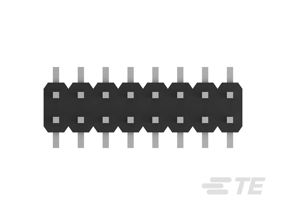 2842142-7 TE Connectivity AMPMODU Series Straight Surface Pin Header, 14 Contact(s), 2 mm Pitch, 2 Row, Unshrouded
