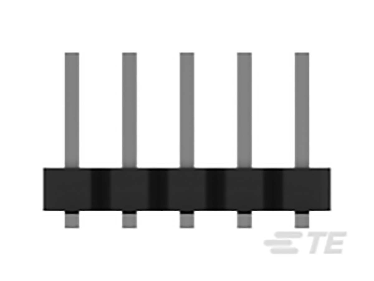 TE Connectivity AMPMODU Series Straight Surface Pin Header, 12 Contact(s), 2 mm Pitch, 2 Row, Unshrouded