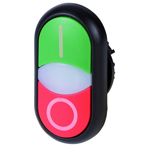 Eaton M22 Series Green, Red Push Button Switch, 22.5 mm Cutout, IP66, IEC/EN 60947-5, UL 508, DNV GL, LR, CSA, IEC/EN