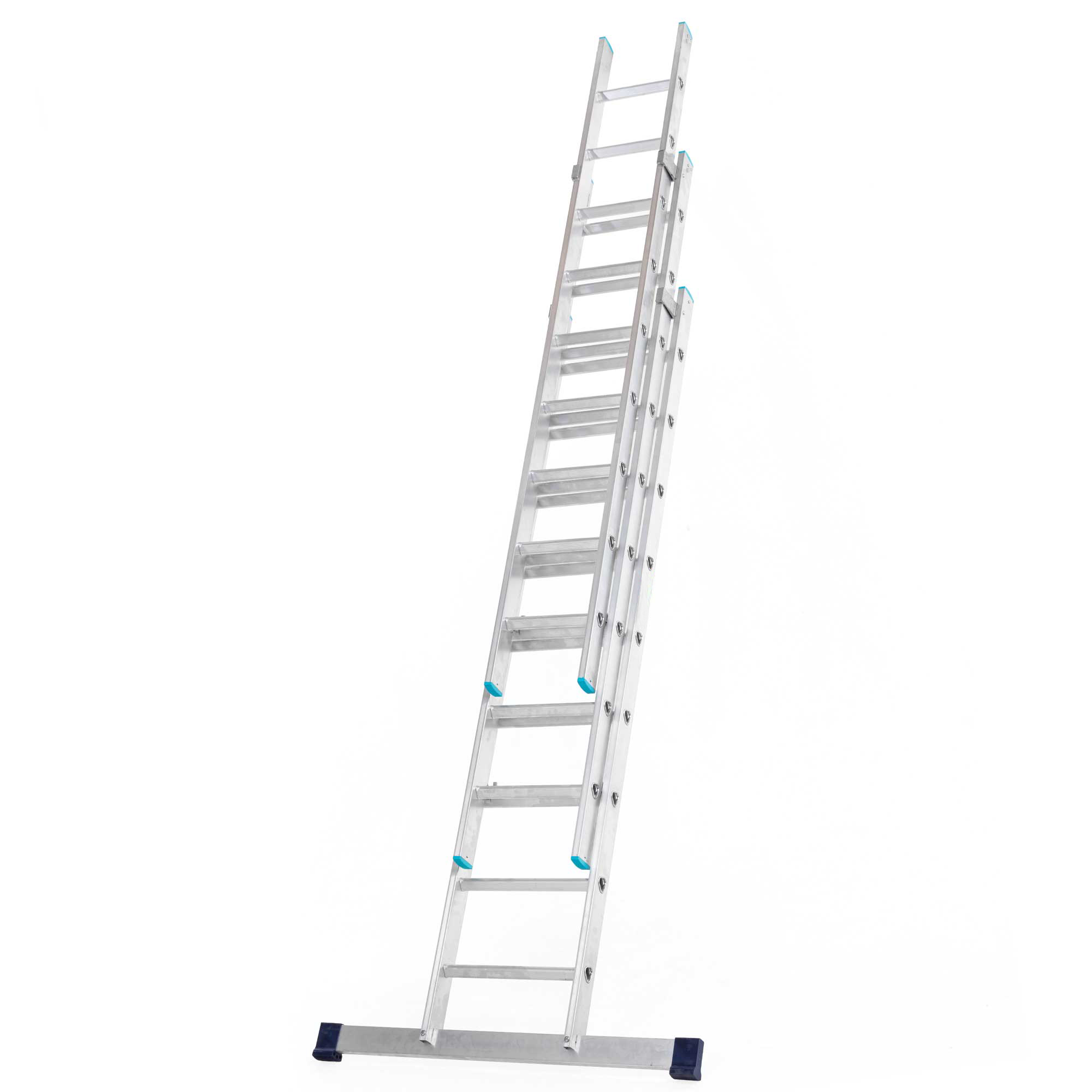 RS PRO 3 Sections Aluminium Extension Ladder, 5500 mm