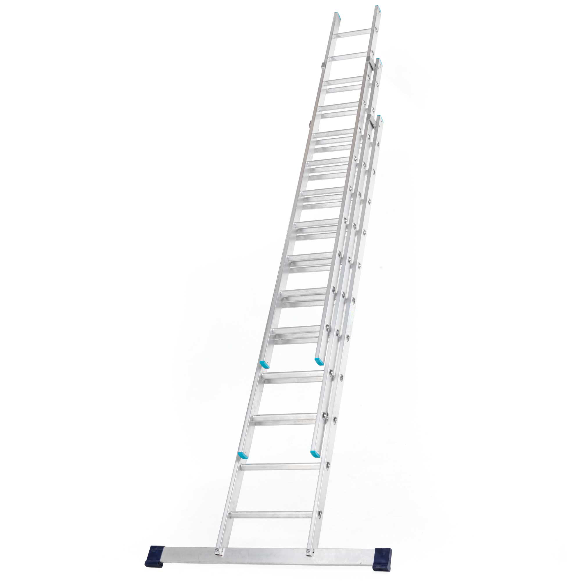 RS PRO 3 Sections Aluminium Extension Ladder, 7000 mm