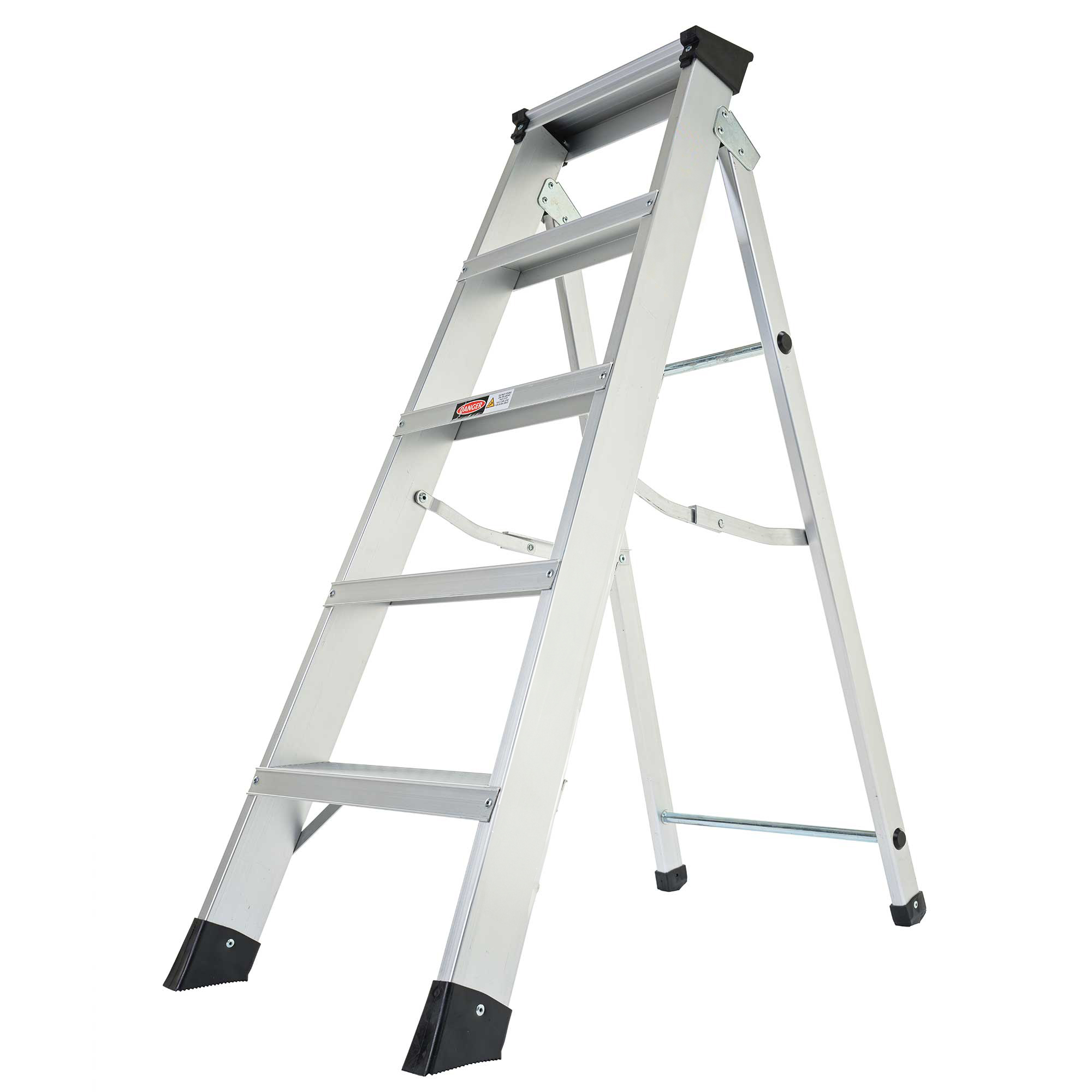 RS PRO Aluminium 5 steps Step Ladder, 2.18 m open length