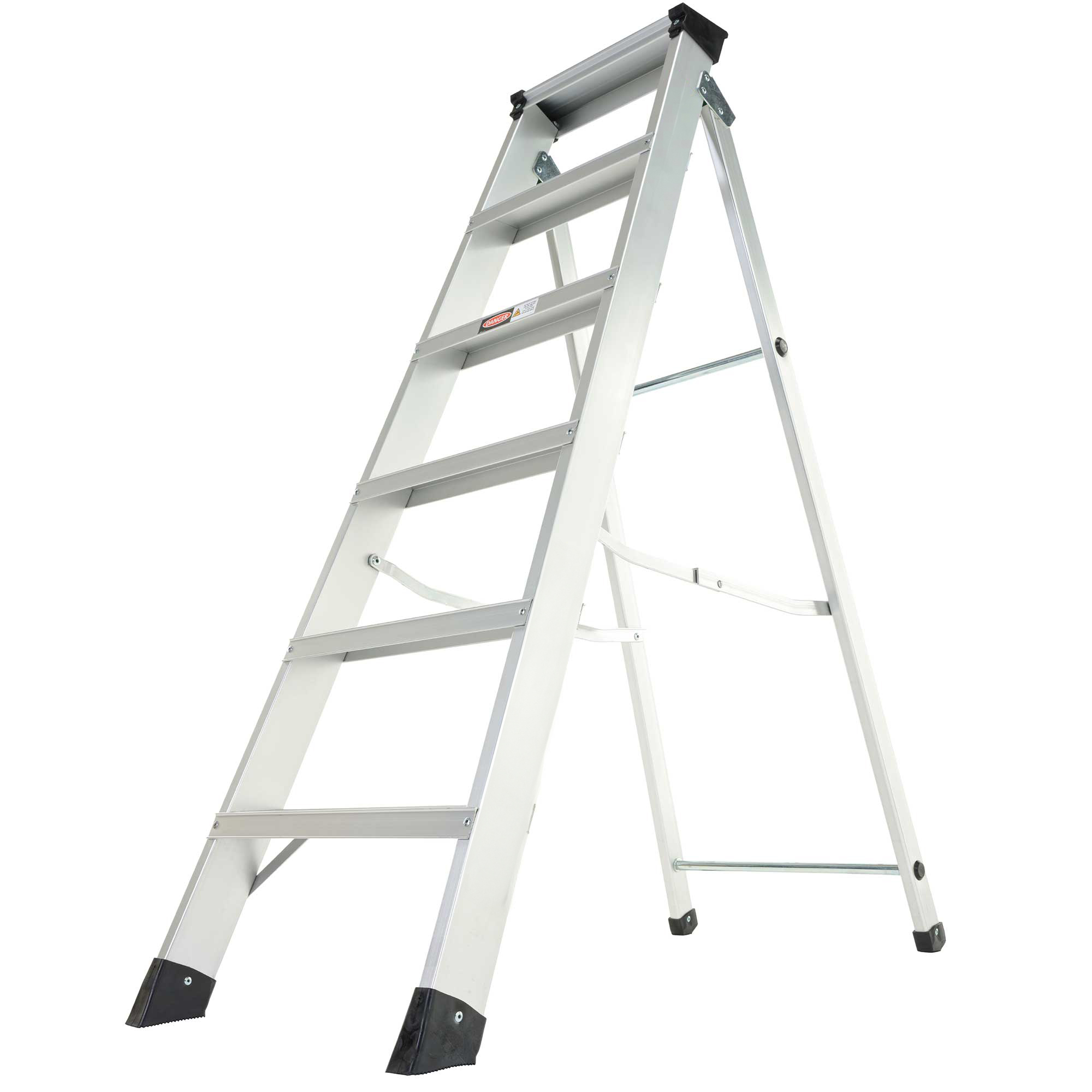 RS PRO Aluminium 6 steps Step Ladder, 2.39 m open length