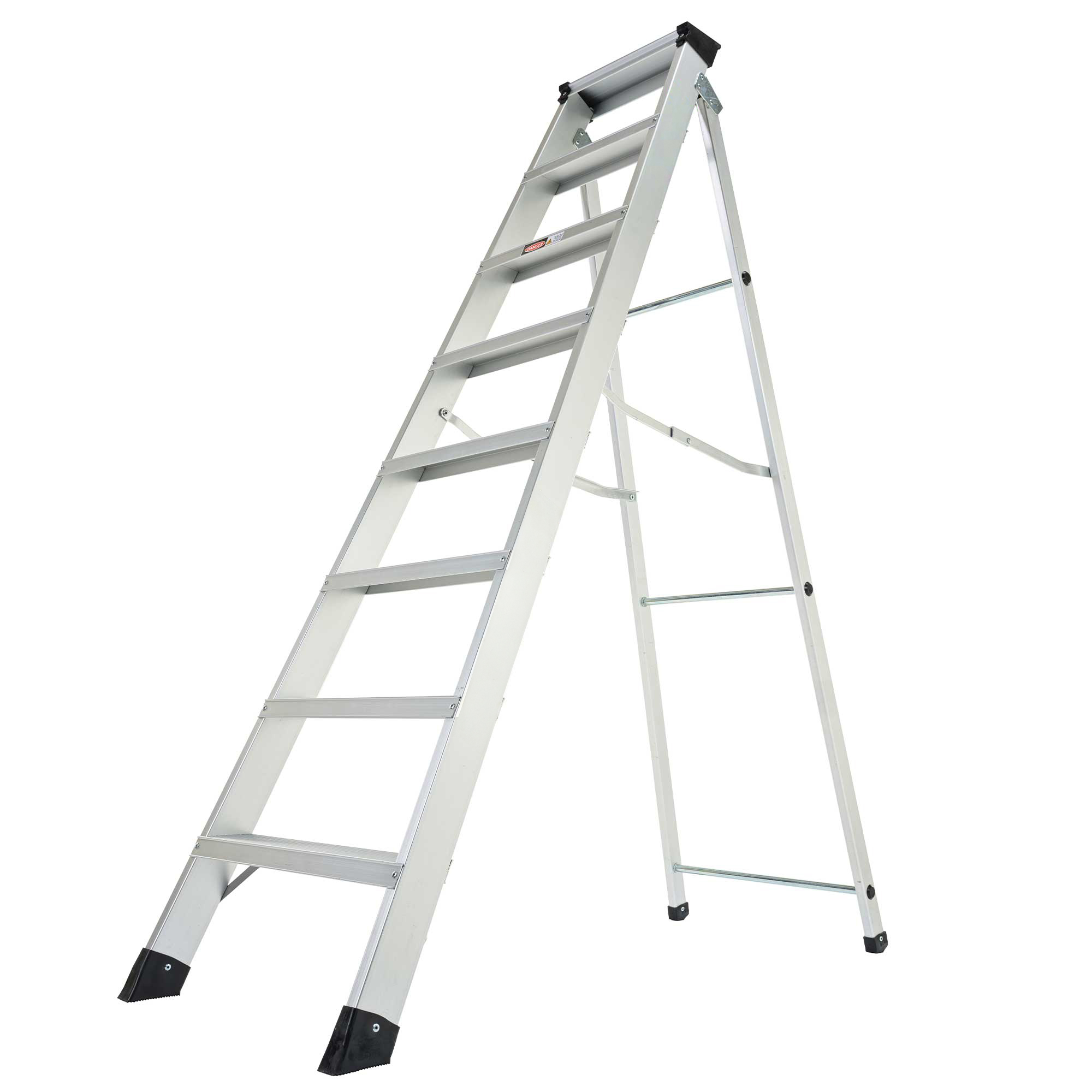 RS PRO Aluminium 8 steps Step Ladder, 2.81 m open length