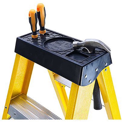285-156 RS PRO Fibreglass 6 steps Step Ladder, 0.78m platform height, 3.05 m open length