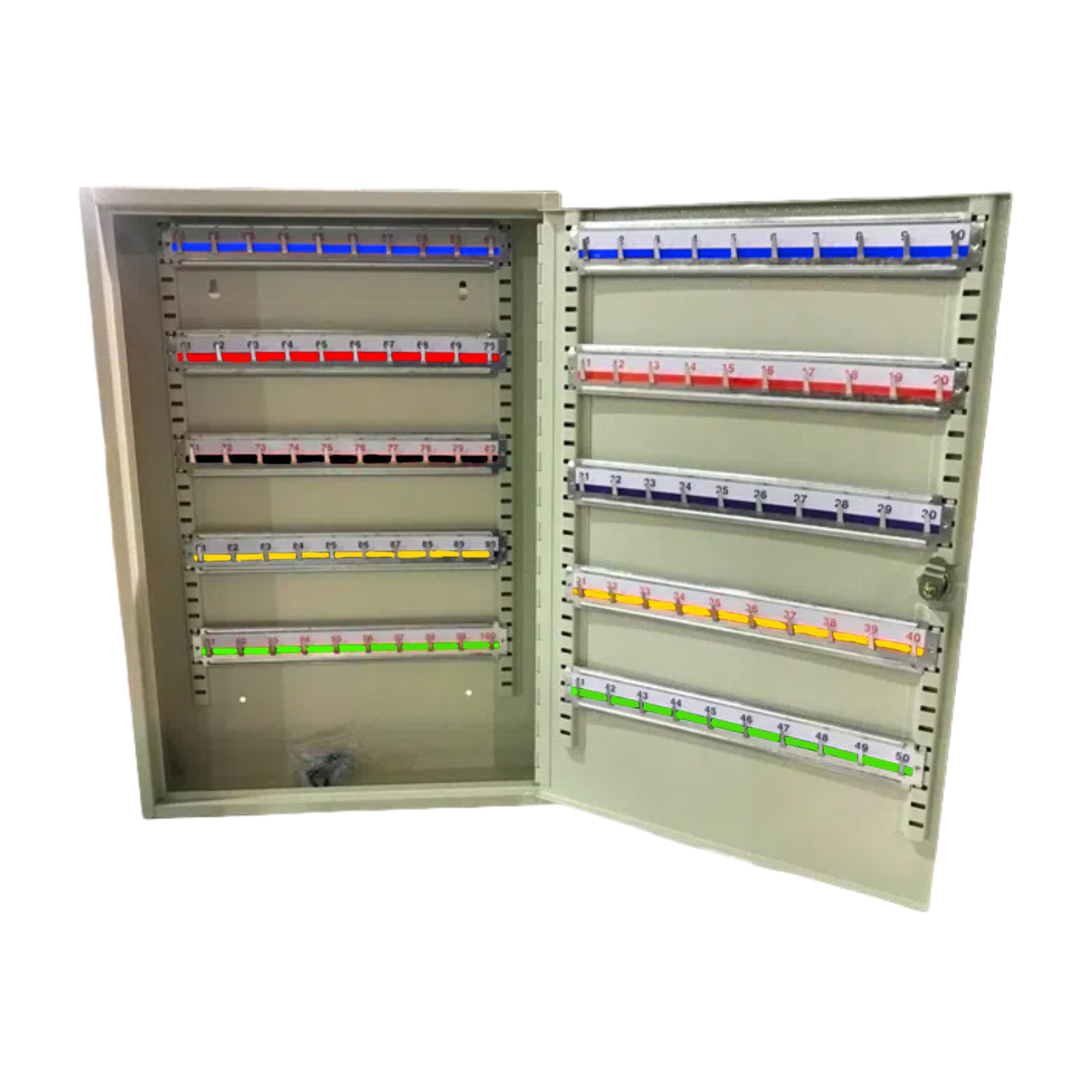 285-515 RS PRO Grey Steel Key Cabinet Wall