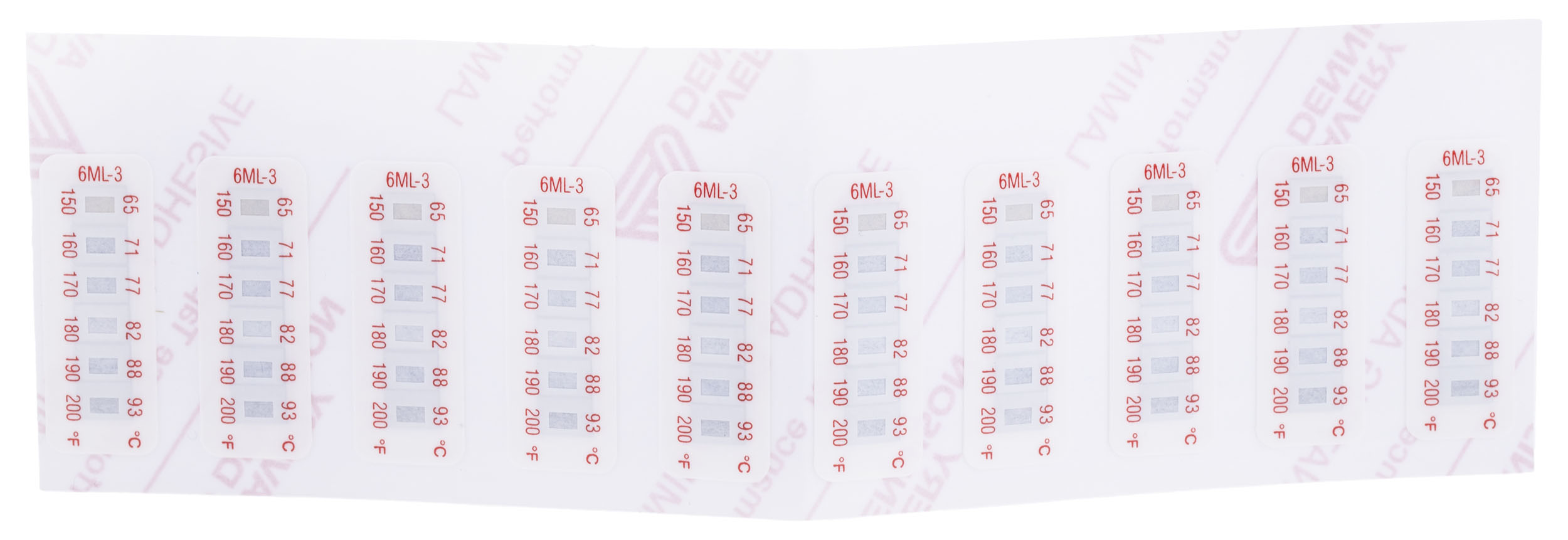 285-936 RS PRO Temperature Sensitive Label 65 °C to 93 °C 6 Levels