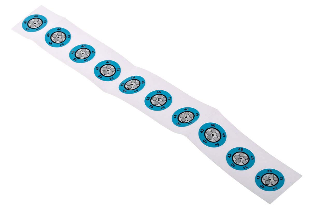 285-964 RS PRO Temperature Sensitive Label 40 °C to 54 °C 5 Levels