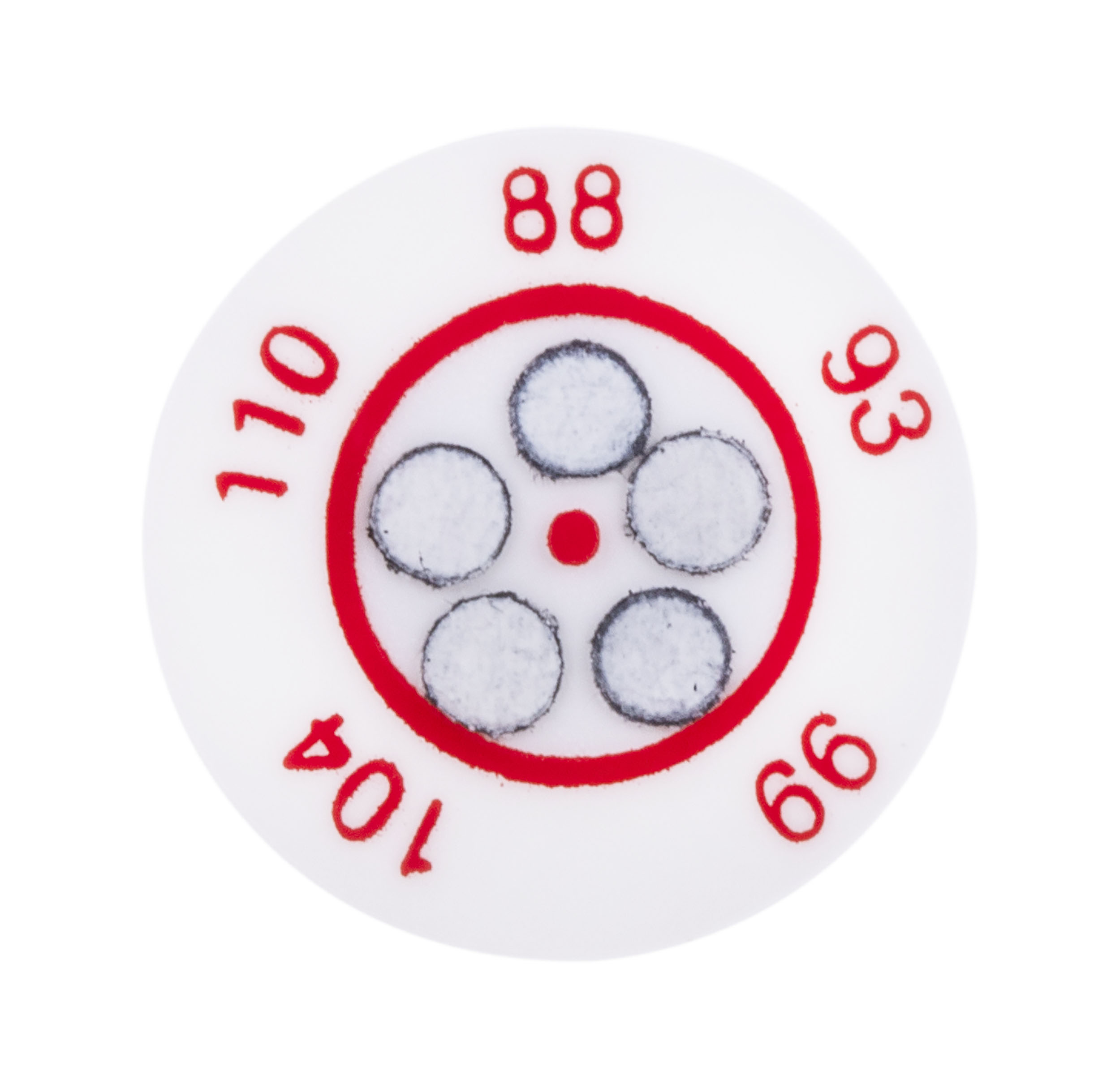 RS PRO Temperature Sensitive Label 88 °C to 110 °C 5 Levels