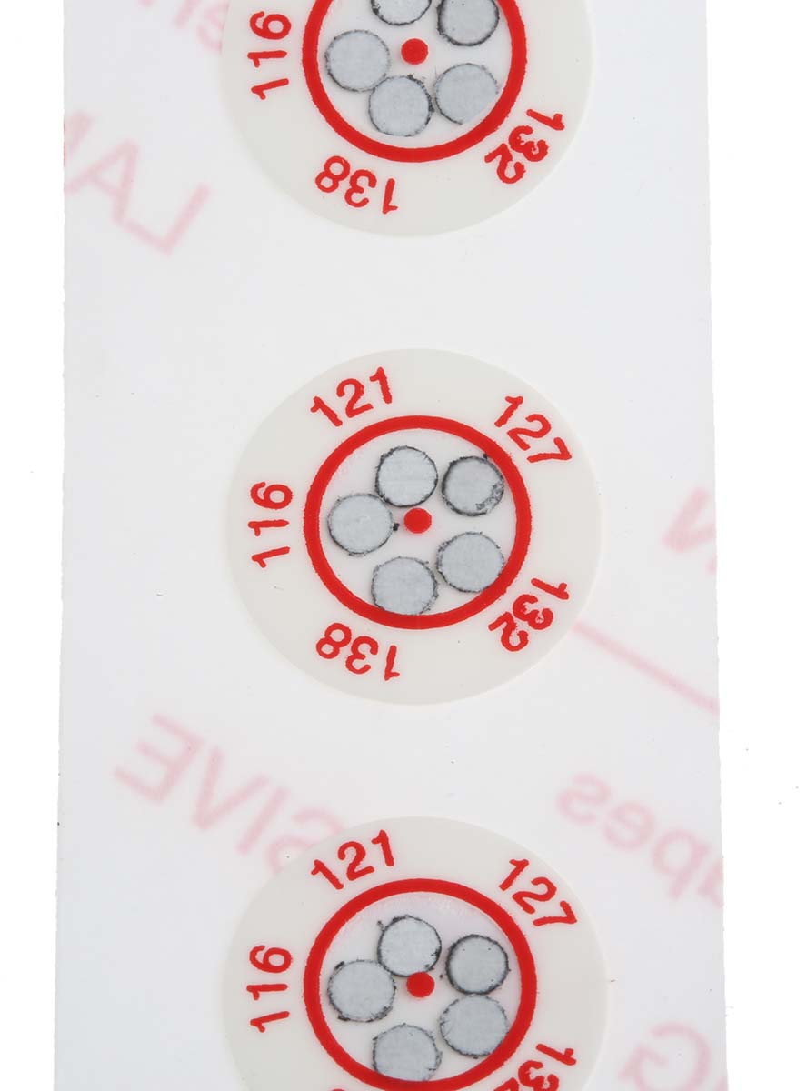 285-992 RS PRO Temperature Sensitive Label 116 °C to 138 °C 5 Levels