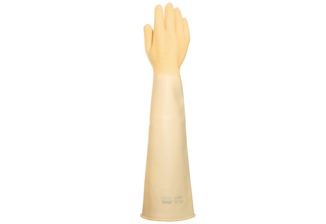 285 Mapa ALTO  Beige Latex Work Gloves, Size 10, Latex Coating