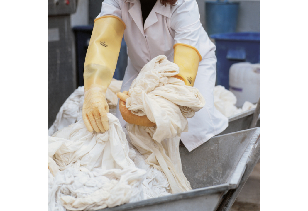 285 Mapa ALTO  Beige Latex Work Gloves, Size 10, Latex Coating