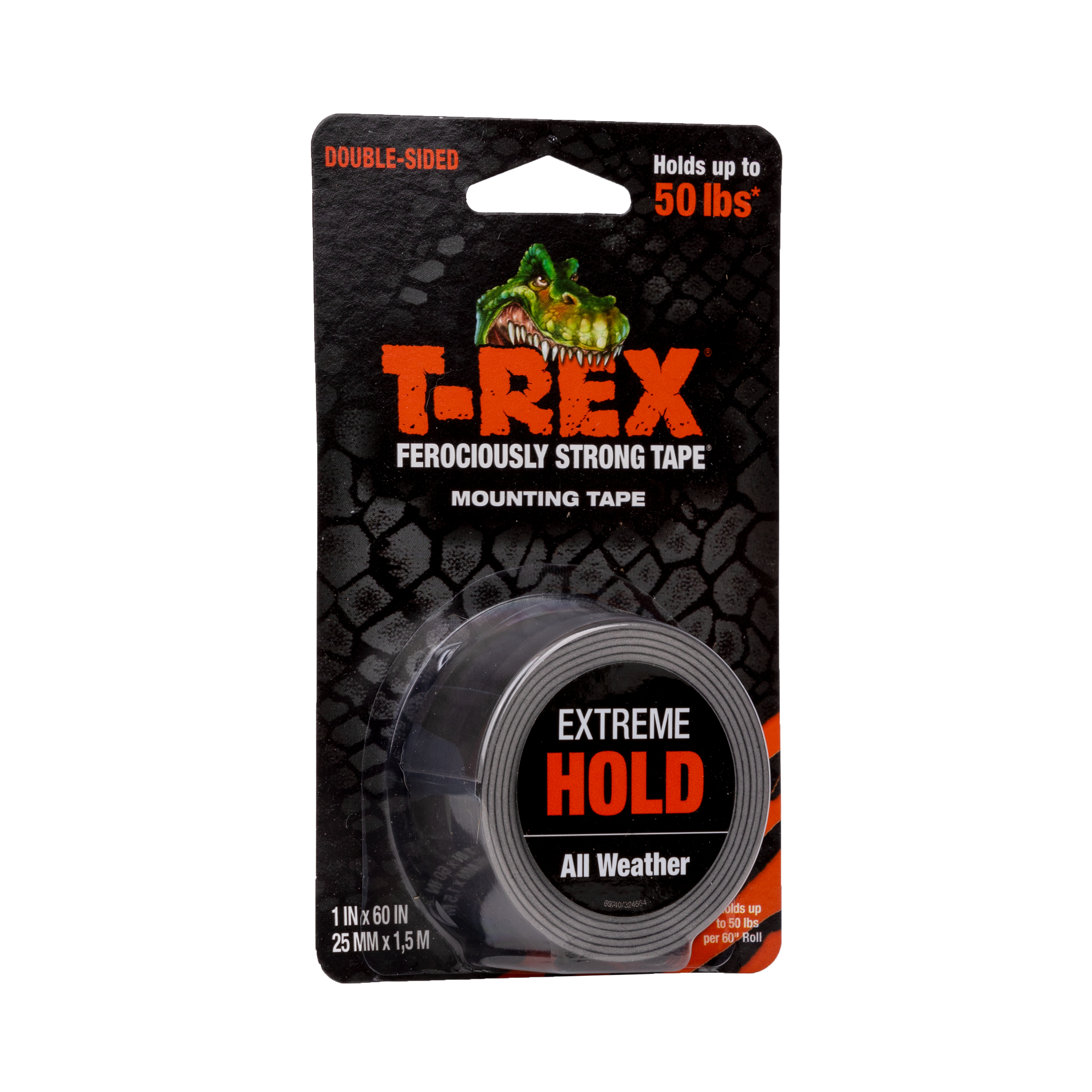 285665 T-REX Black T-REX Office Tape 25mm  x  1.5 mm