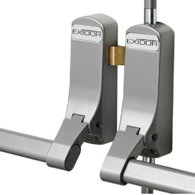 Exidor Panic Lock, 2 Point Compatible with Double Doors Metal, Wood