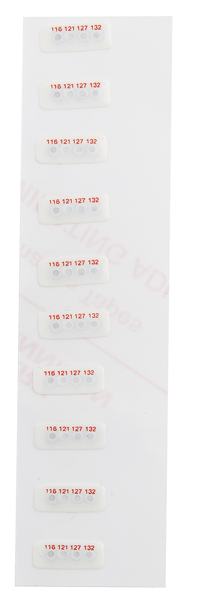 286-125 RS PRO Temperature Sensitive Label 116 °C to 132 °C 4 Levels