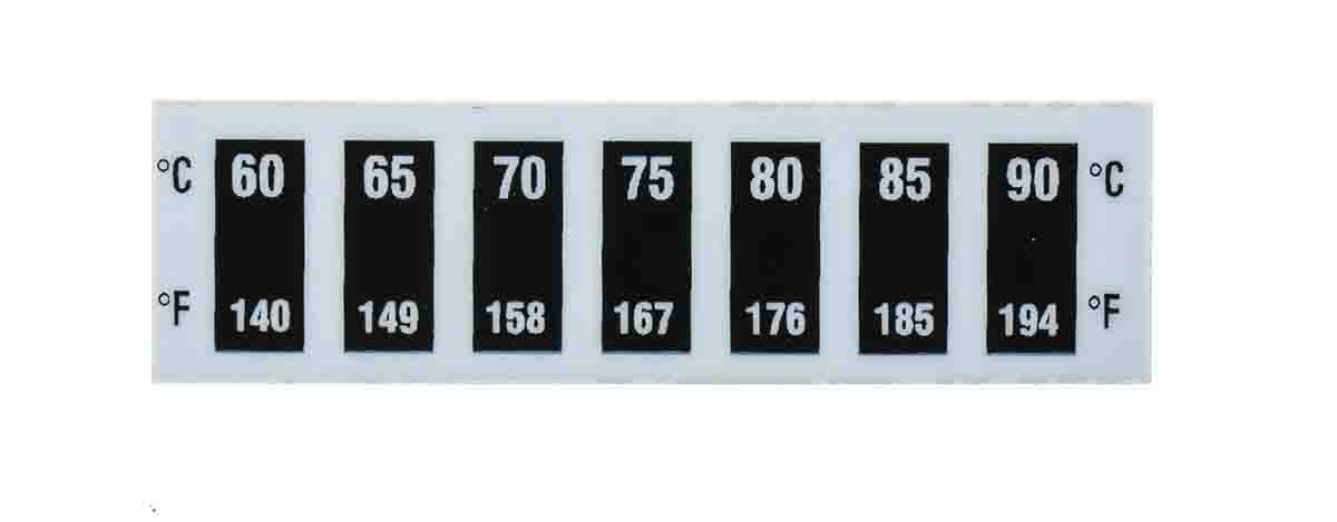 RS PRO Reversibility Temperature Sensitive Label 60 °C to 90 °C 2 Levels