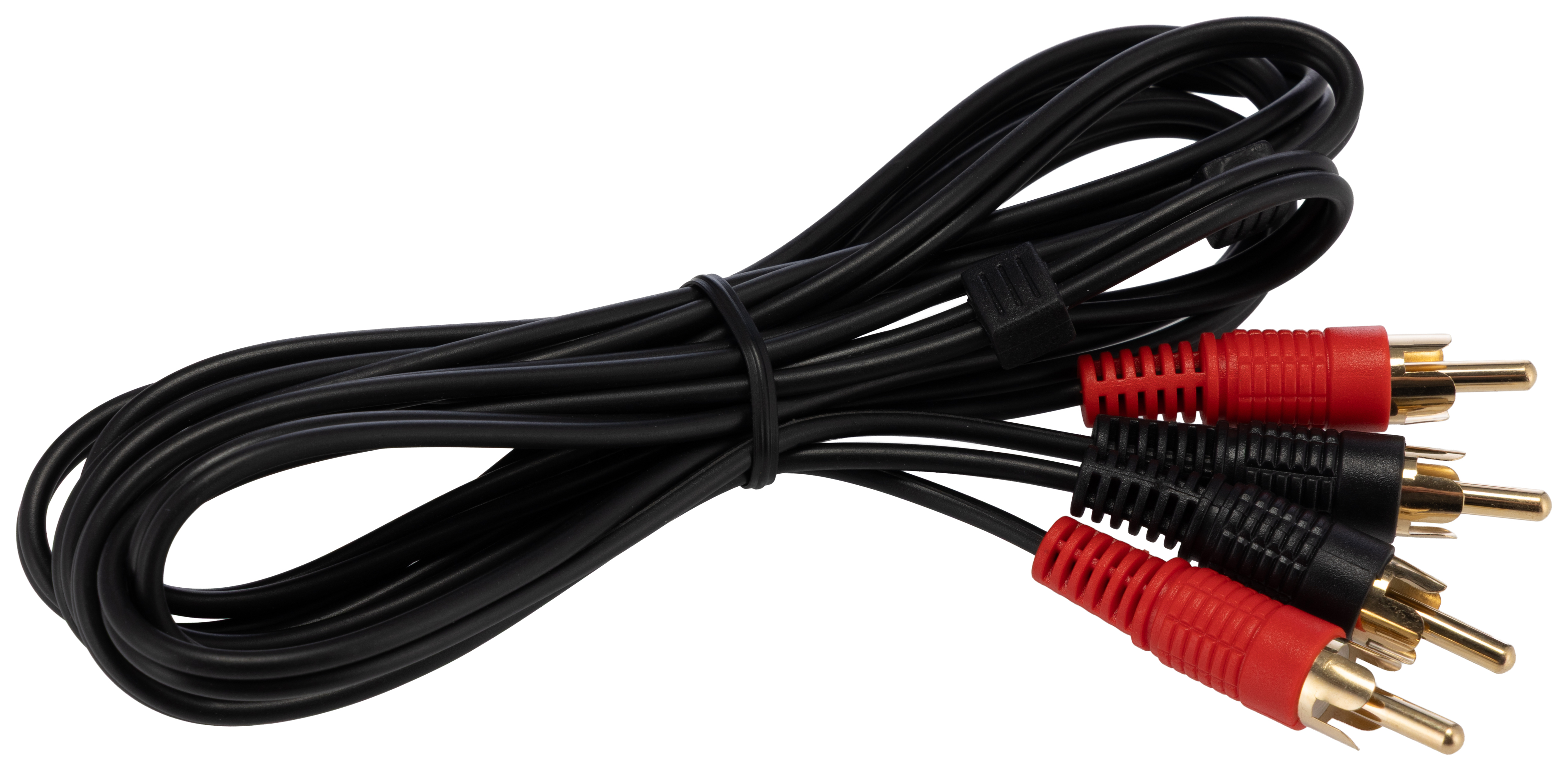 RS PRO Male RCA to Male RCA x 2 RCA Cable, Black, 2 m