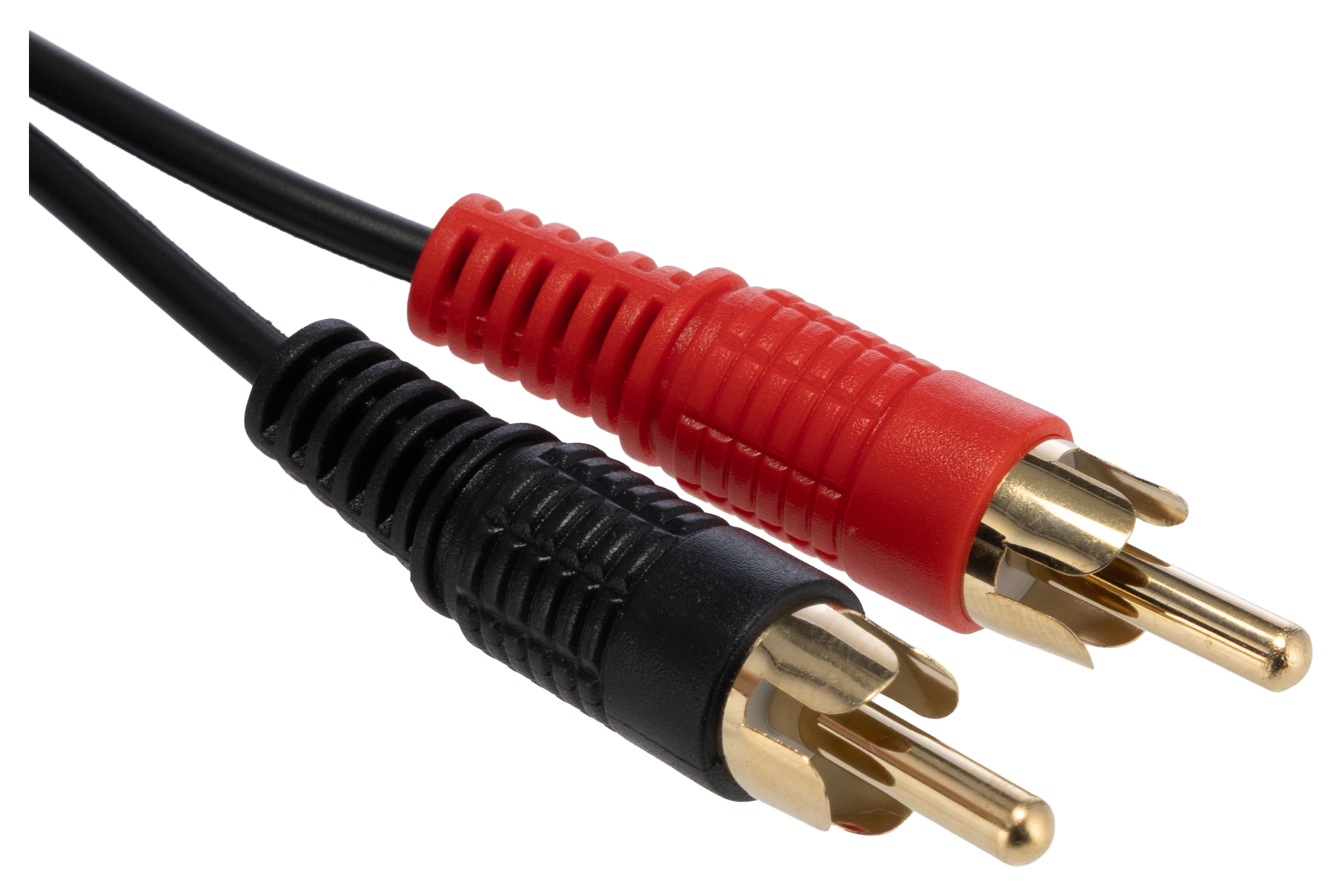 286-2811 RS PRO Male RCA to Male RCA x 2 RCA Cable, Black, 2 m
