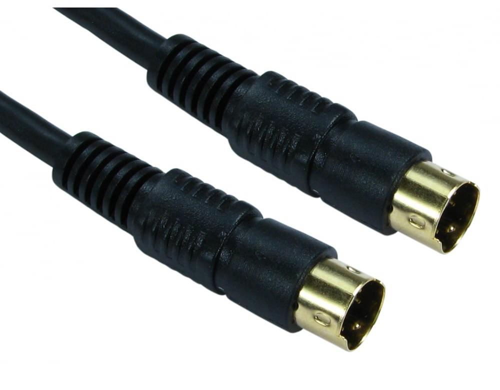 RS PRO Male S-VHS to Male S-VHS Black DIN Cable 5 m