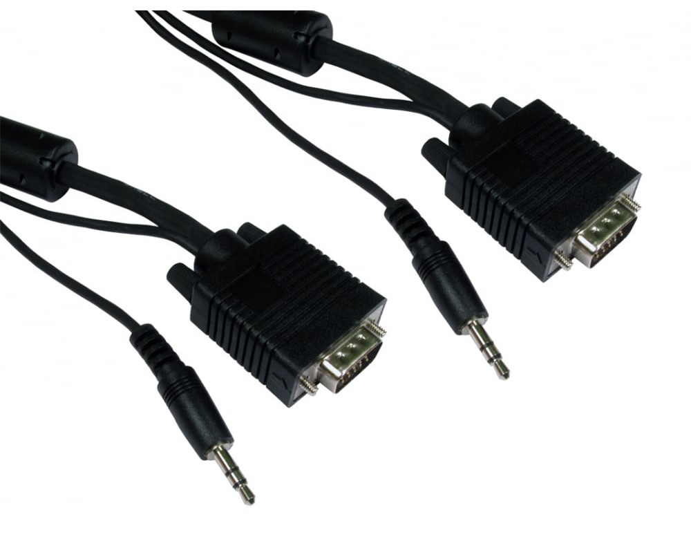 RS PRO Male SVGA to Male SVGA Cable, 20 m Black