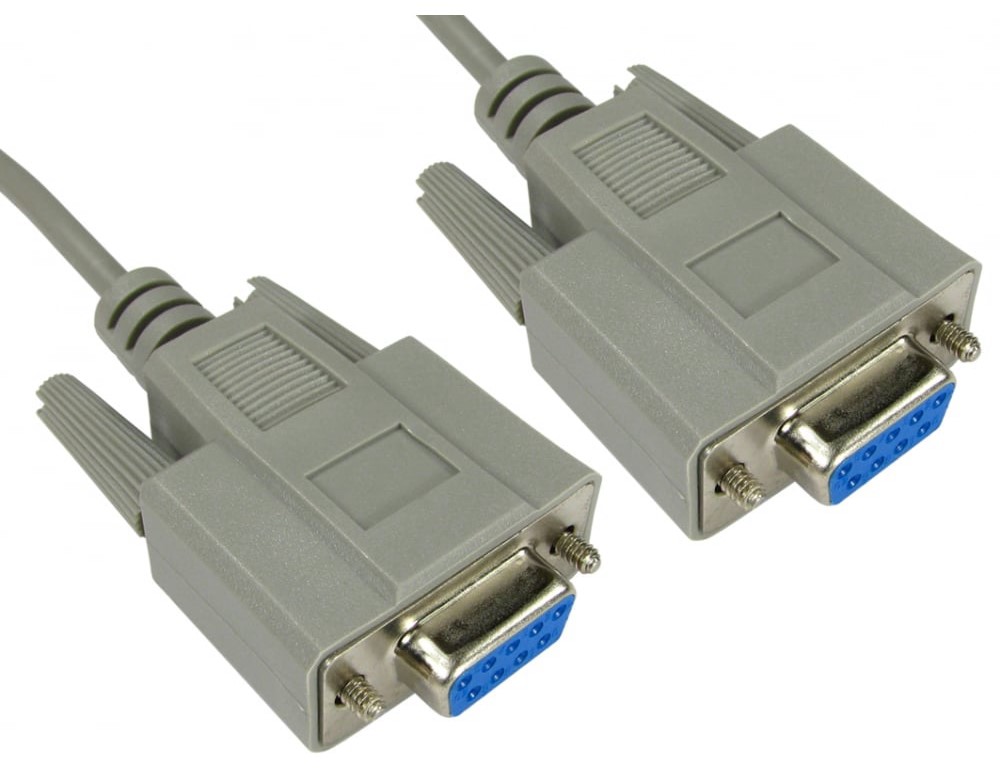 RS PRO Female D-Sub 9-Pin to Female D-Sub Modem Cable, 3 m Polyvinyl Chloride, Polyvinyl Chloride, SL-91 Series