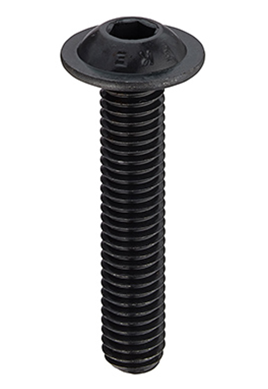 RS PRO Plain Steel Hex Socket Button Screw, Hexagonal, M6 x 30 mm
