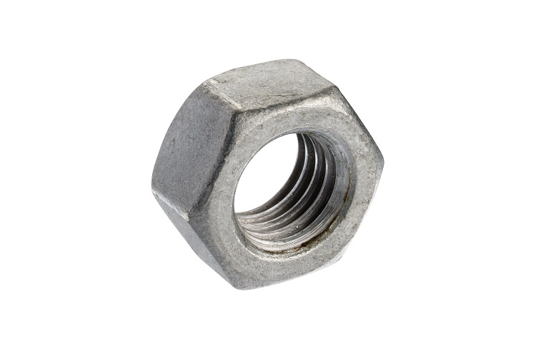 RS PRO, Galvanised Steel Hex Nut M10, DIN 934
