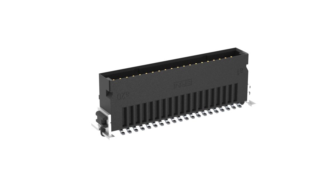 ERNI SMC Series Vertical Surface PCB Header, 40 Contact(s), 1.27 mm Pitch, 2 Row, Shrouded