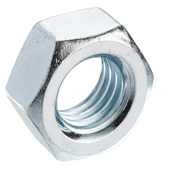 RS PRO, Bright Zinc Steel Hex Nut M18, DIN 934